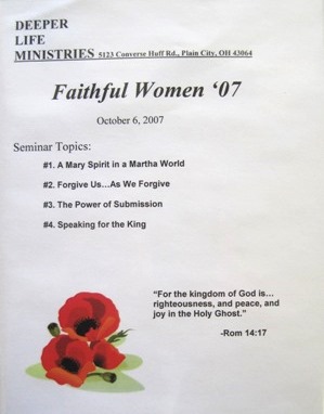 FAITHFUL WOMEN SEMINAR 2007 4 CD album